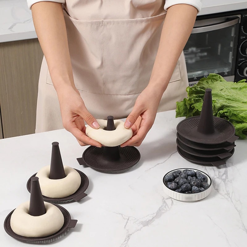 Donut Mold Silicone - 6Pcs Cake Moulds Bread Donut Tool