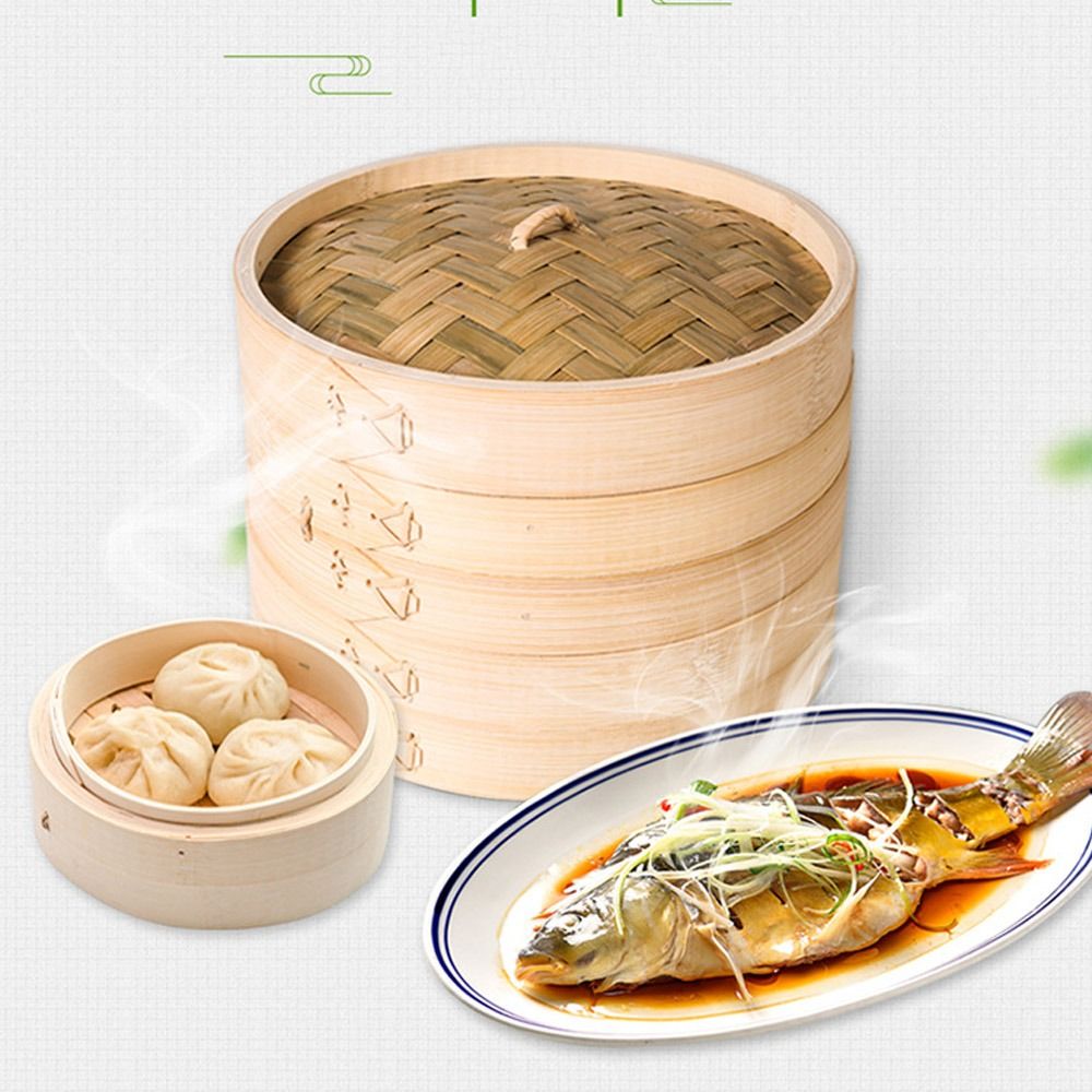 Chinese Steamer Bamboo Steamer – обзор и цена Bao Steamer Bamboo