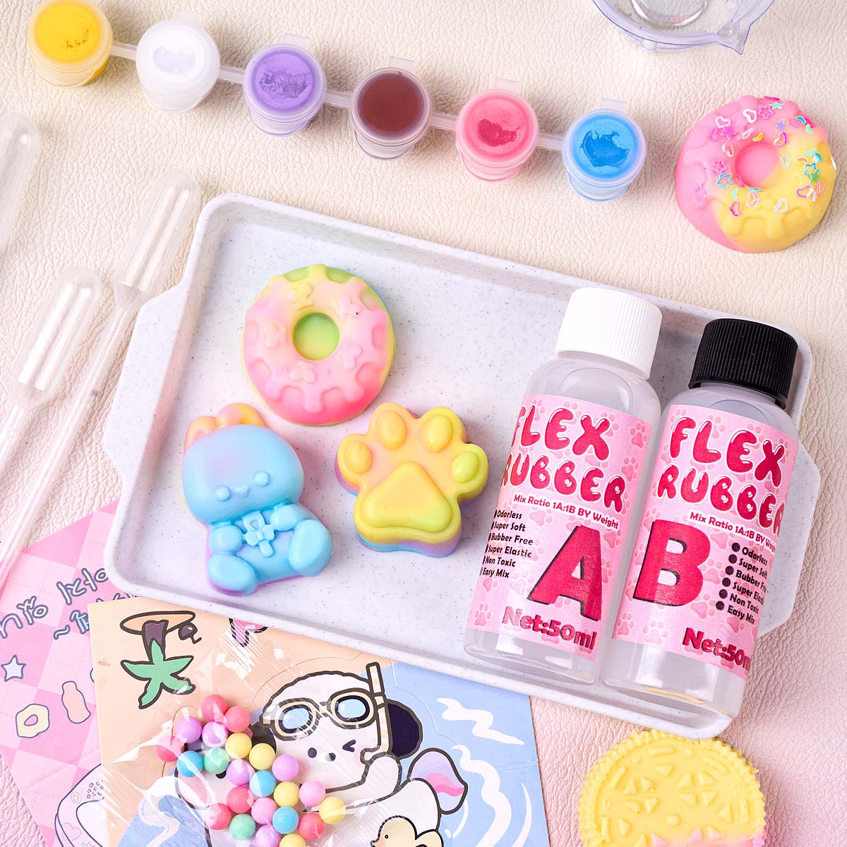 Taba Squishy Maker Kit Flex Ru – обзор и цена Donut Mold Silicone