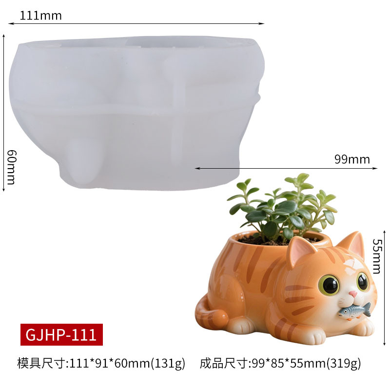 Cat Eating Fish Flower Pot Sil – обзор и цена Potsticker Mold