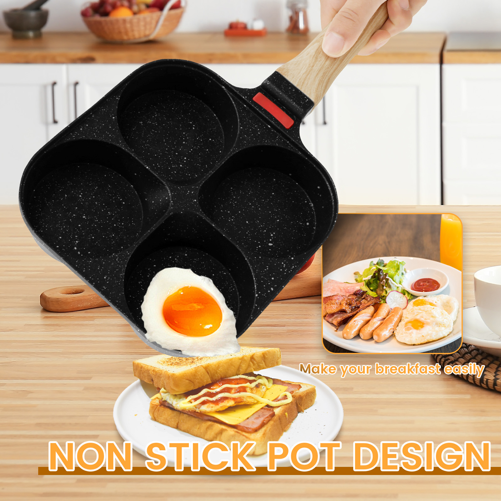 Egg Frying Pan Nonstick Pancak – обзор и цена Egg Waffle Pan
