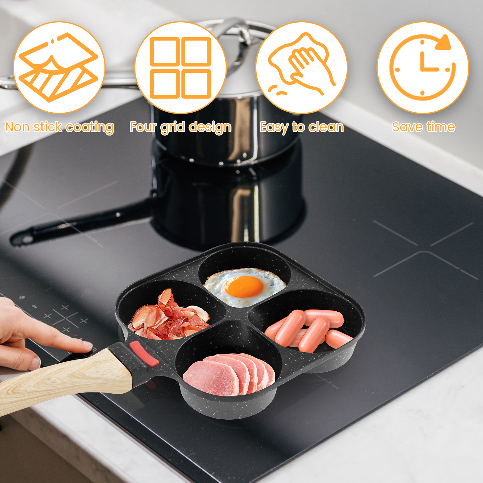 Egg Frying Pan Nonstick Pancak – обзор и цена Egg Waffle Pan