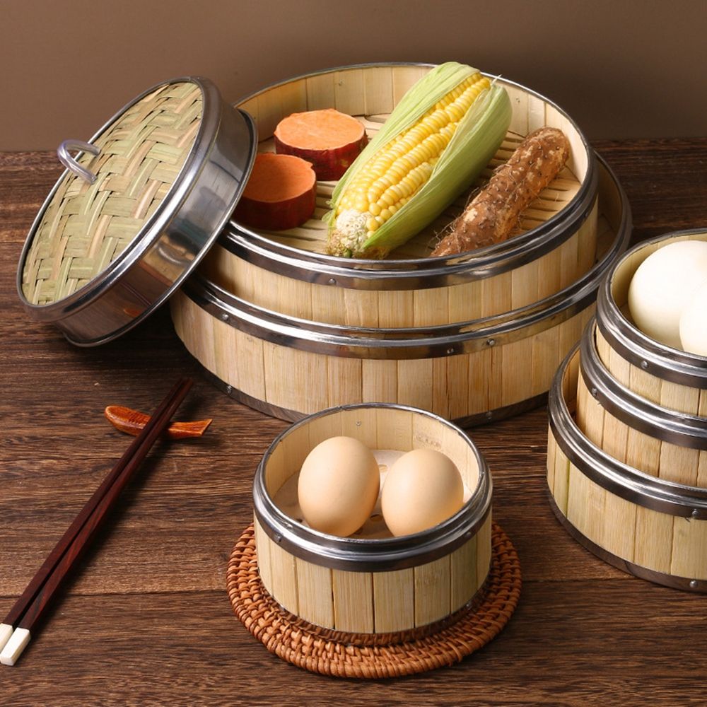 Dim Sum Bao Buns Bamboo Lid St – обзор и цена Bao Steamer Bamboo