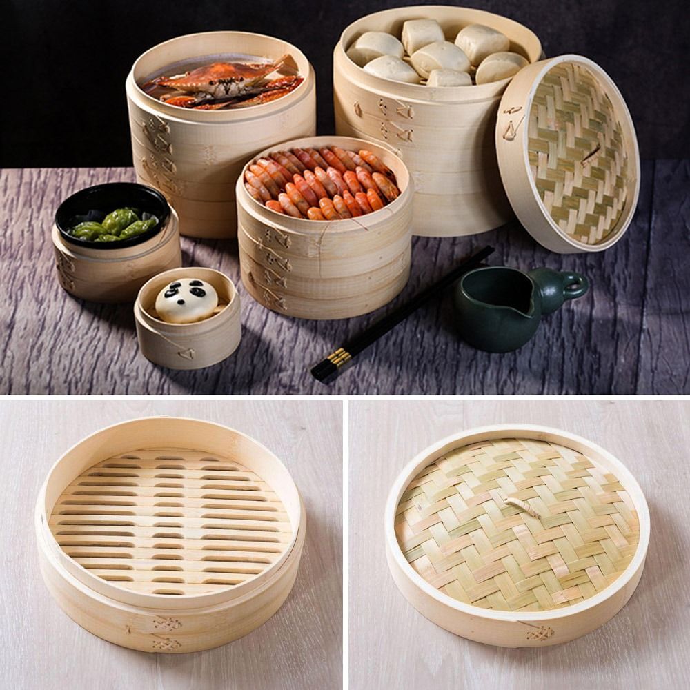 Chinese Steamer Bamboo Steamer – обзор и цена Bao Steamer Bamboo