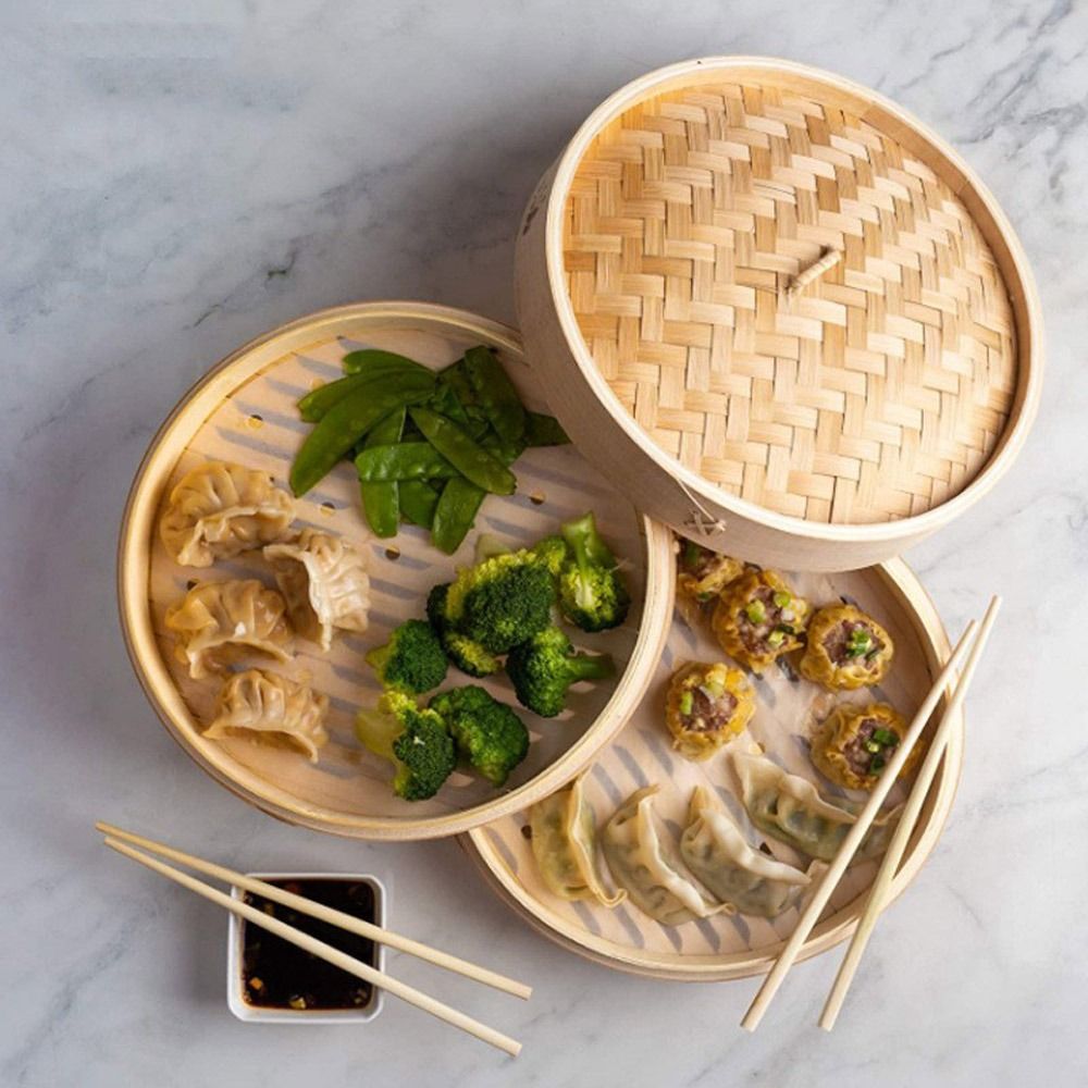 Chinese Steamer Bamboo Steamer – обзор и цена Bao Steamer Bamboo