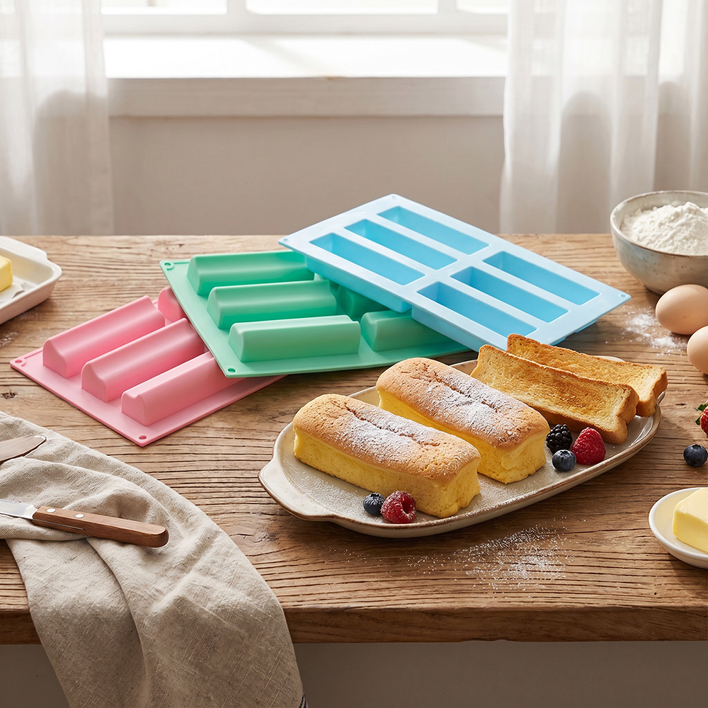 6-cavity groove tube cake tray – обзор и цена Donut Mold Silicone