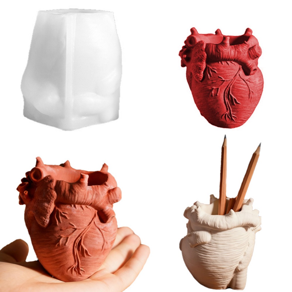 Heart Flowerpot Vase Resin Sil – обзор и цена Potsticker Mold