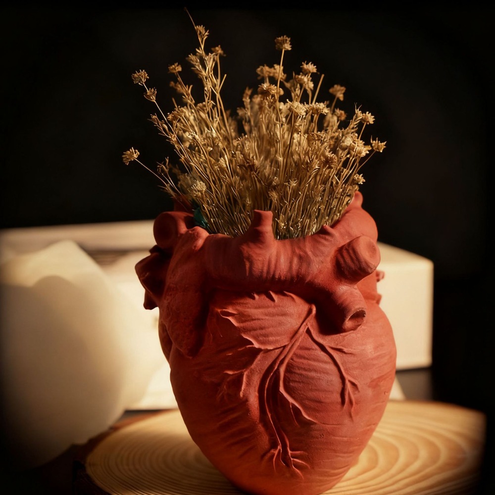 Heart Flowerpot Vase Resin Sil – обзор и цена Potsticker Mold