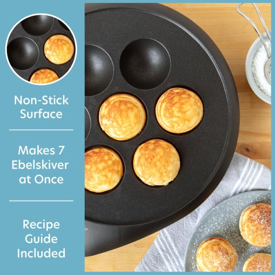 Ebelskiver Maker- Electric Non – обзор и цена Takoyaki Grill Plate