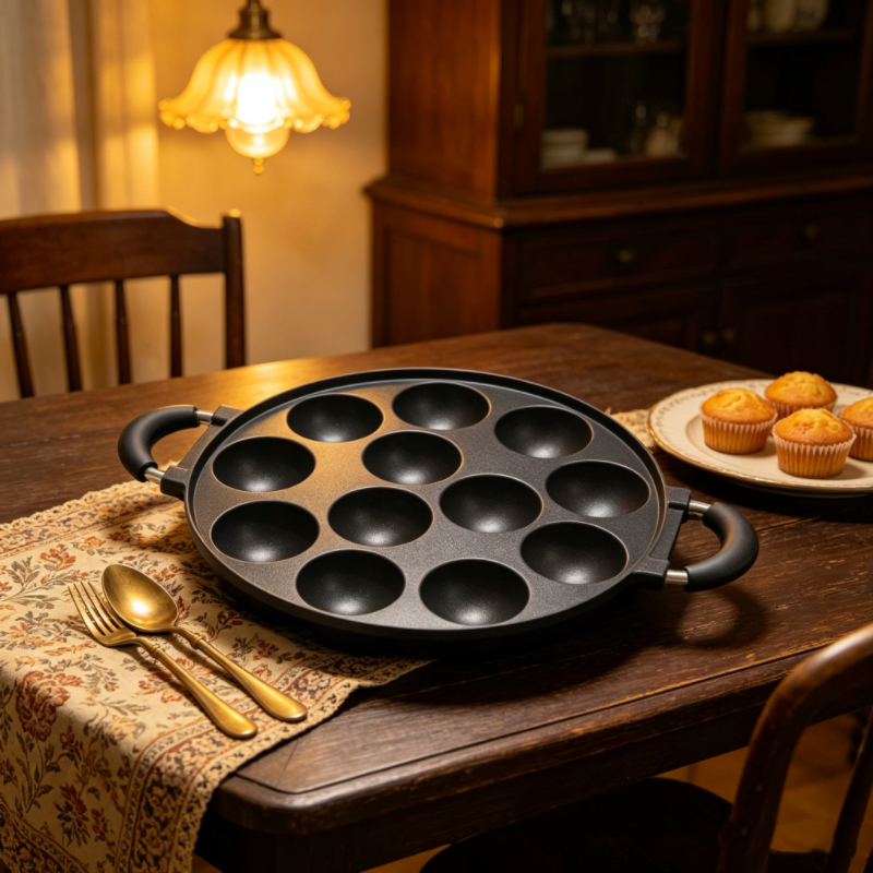 7/12 Mold Aebleskiver Pan, Non – обзор и цена Danish Pancake Pan