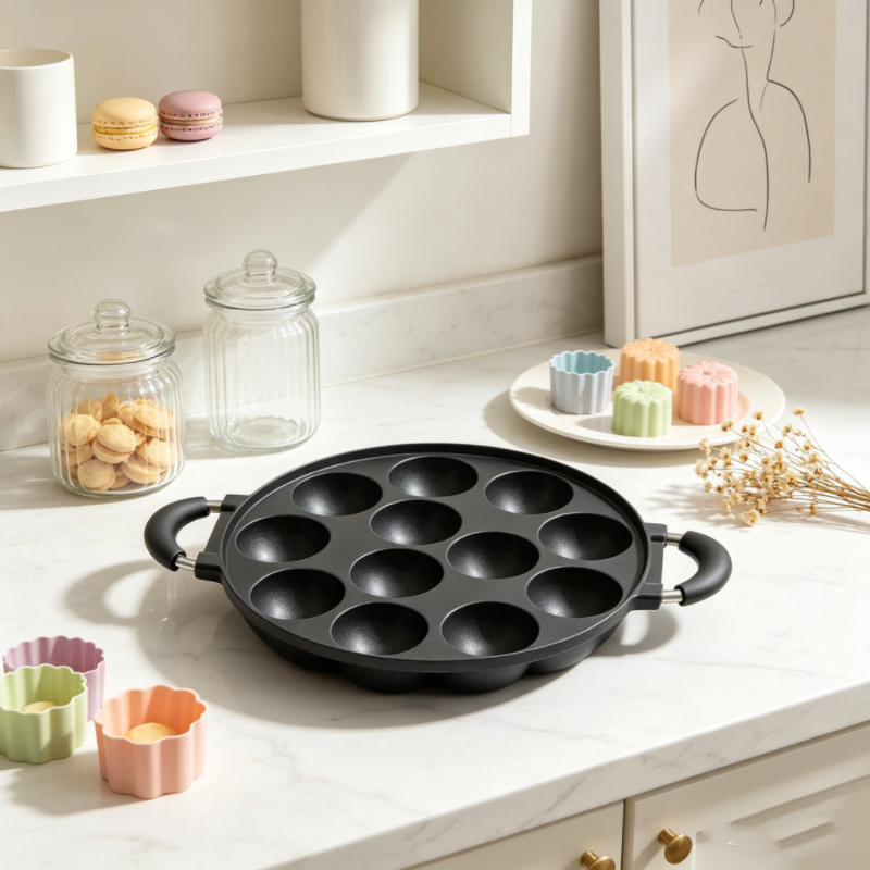 7/12 Mold Aebleskiver Pan, Non – обзор и цена Danish Pancake Pan