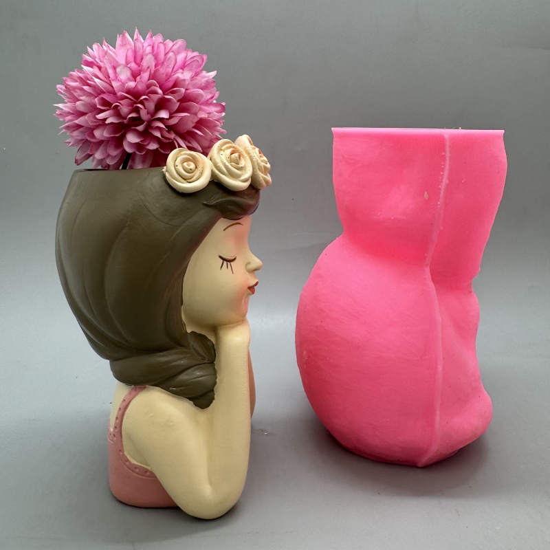 Cute girl flower pot silicone  – обзор и цена Potsticker Mold