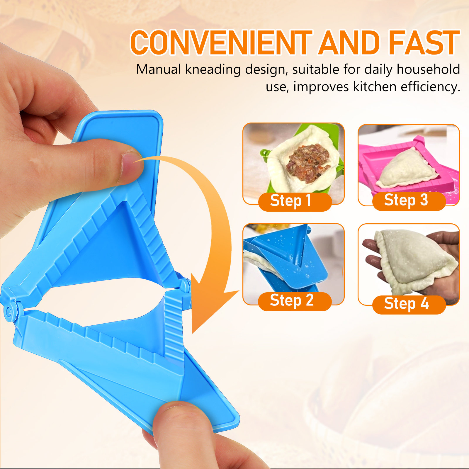 3Pcs Dumpling Mold Plastic Set – обзор и цена Dumpling Press Set