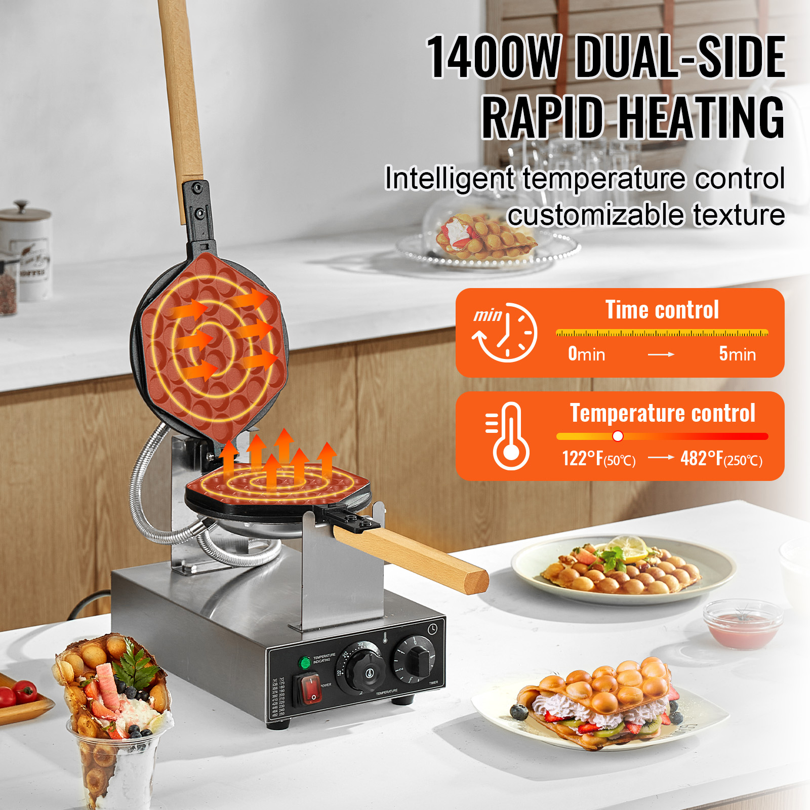 HomeWise Commercial Egg Bubble – обзор и цена Egg Waffle Pan