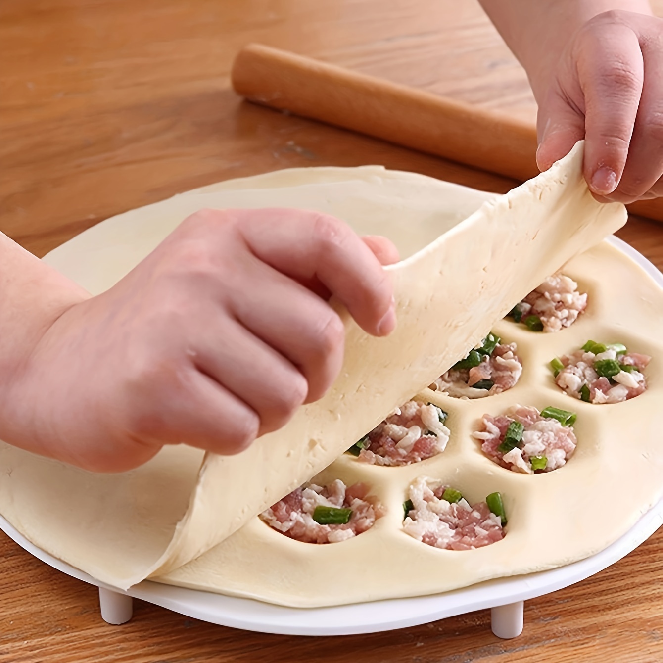 1pc- Simple Chinese Dumplings  – обзор и цена Dumpling Press Set