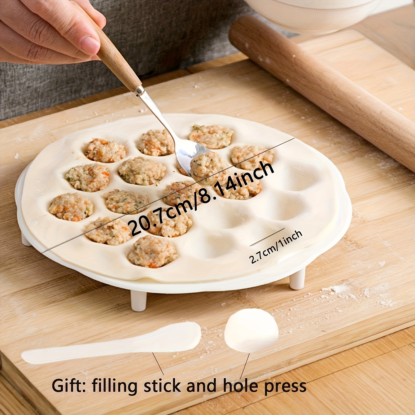 1pc- Simple Chinese Dumplings  – обзор и цена Dumpling Press Set