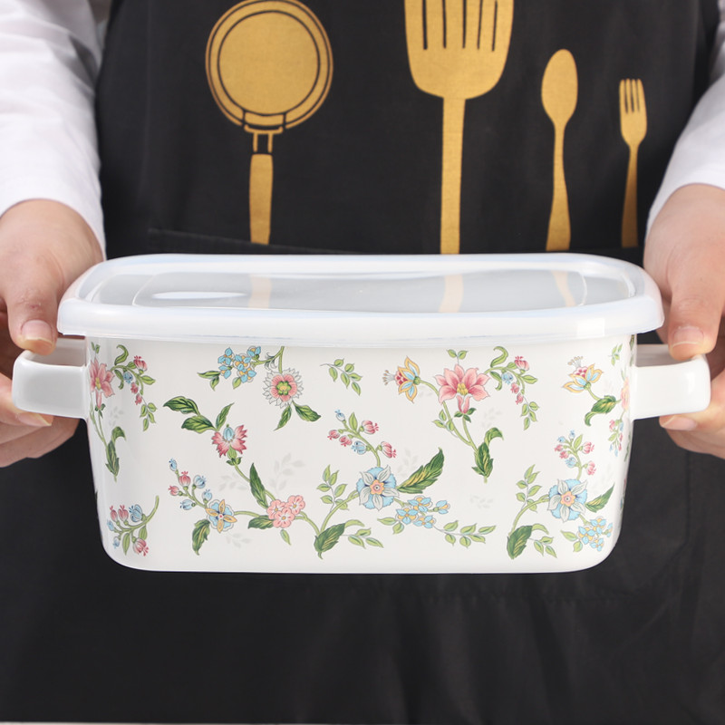 Enamel Salad Fruit Square Bowl – обзор и цена Dim Sum Basket