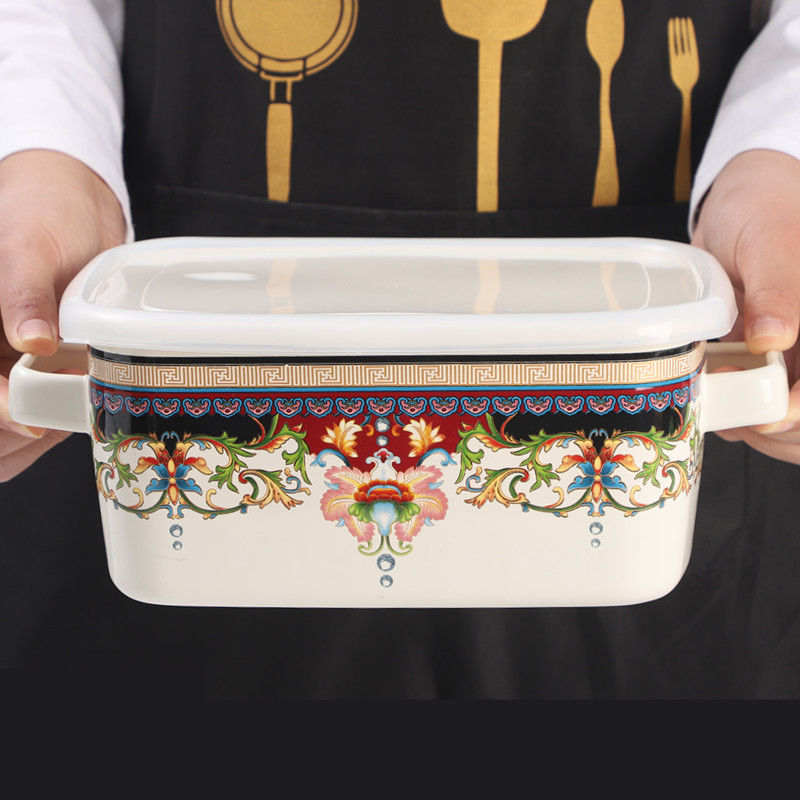 Enamel Salad Fruit Square Bowl – обзор и цена Dim Sum Basket