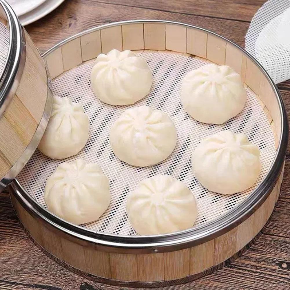 Silicone Bamboo Steamer Liners – обзор и цена Bao Steamer Bamboo