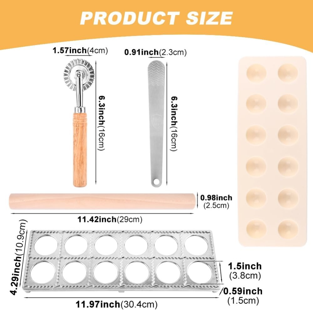 12-Hole Ravioli Press Mold Set – обзор и цена Dumpling Press Set