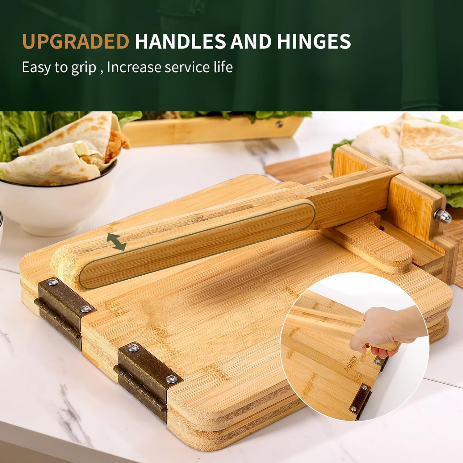 Hot-selling bamboo and wood to – обзор и цена Dumpling Press Set