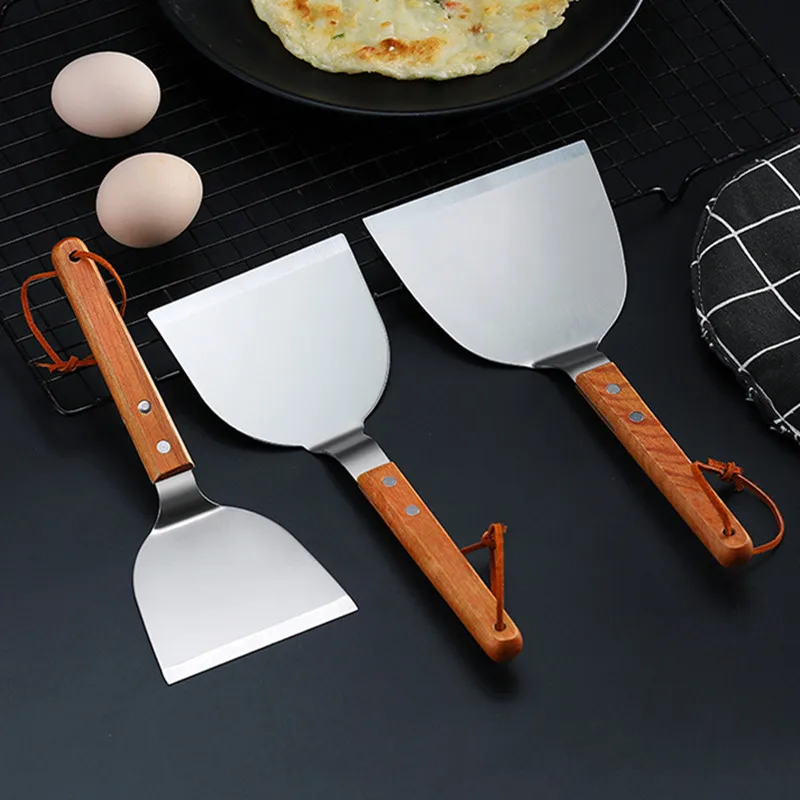 Stainless Steel Wooden Handle  – обзор и цена Okonomiyaki Spatula