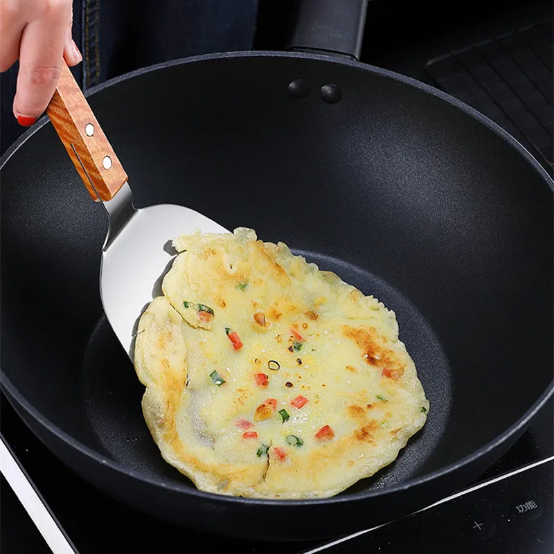 Stainless Steel Wooden Handle  – обзор и цена Okonomiyaki Spatula