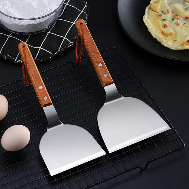 Stainless Steel Wooden Handle  – обзор и цена Okonomiyaki Spatula