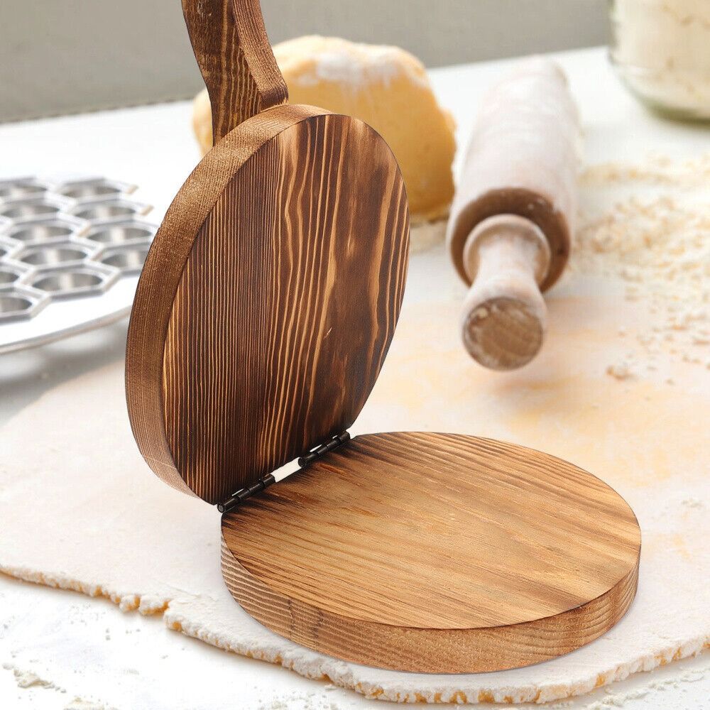 Wooden Dough Presser Chapati P – обзор и цена Dumpling Press Set