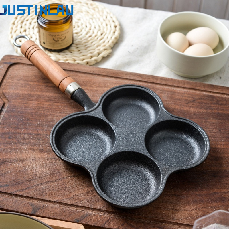 JUSTINLAU 2/4-Hole Cast Iron O – обзор и цена Egg Waffle Pan