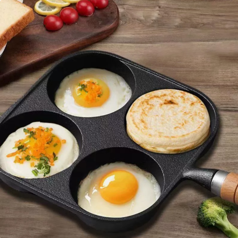 JUSTINLAU 2/4-Hole Cast Iron O – обзор и цена Egg Waffle Pan
