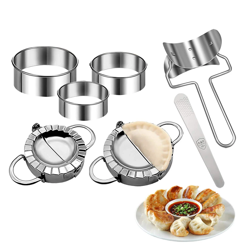 Stainless Steel Dumpling Mold  – обзор и цена Dumpling Press Set