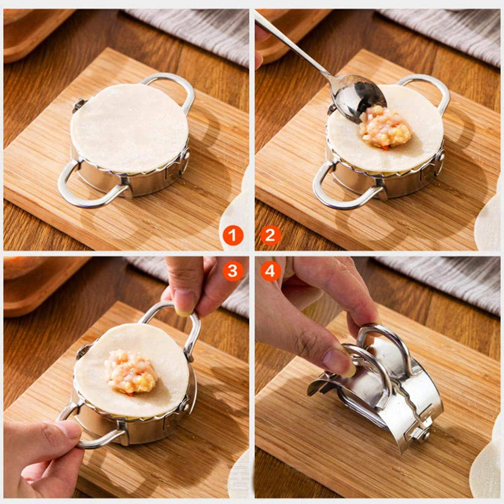 Stainless Steel Dumpling Mold  – обзор и цена Dumpling Press Set
