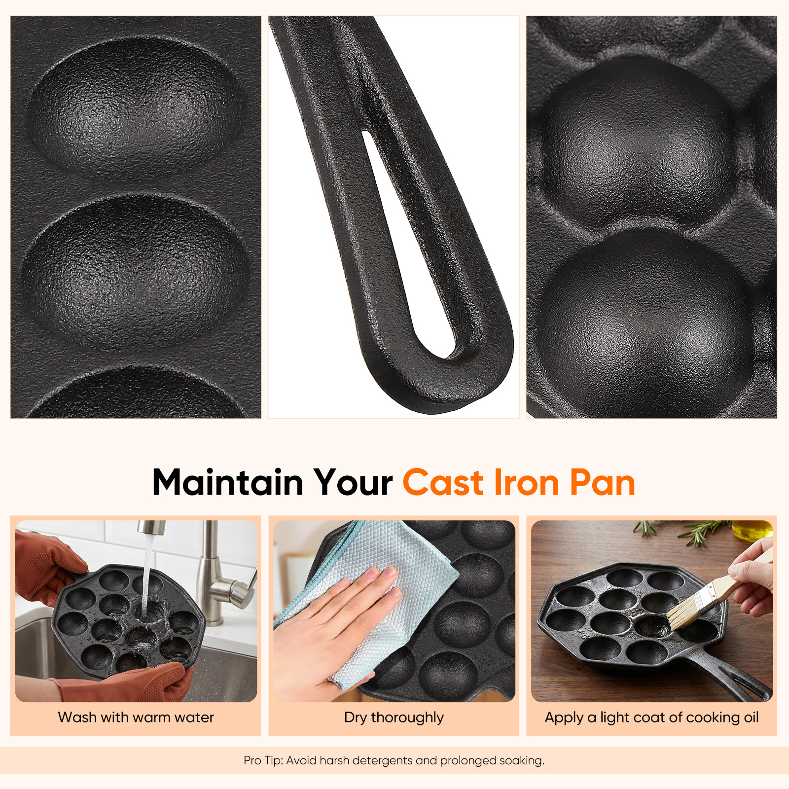 12 Molds Takoyaki Pan Cast Iro – обзор и цена Takoyaki Grill Plate