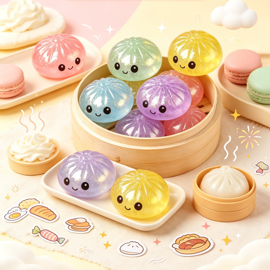 Kawaii Glitter Crystal Dumplin – обзор и цена Bao Steamer Bamboo