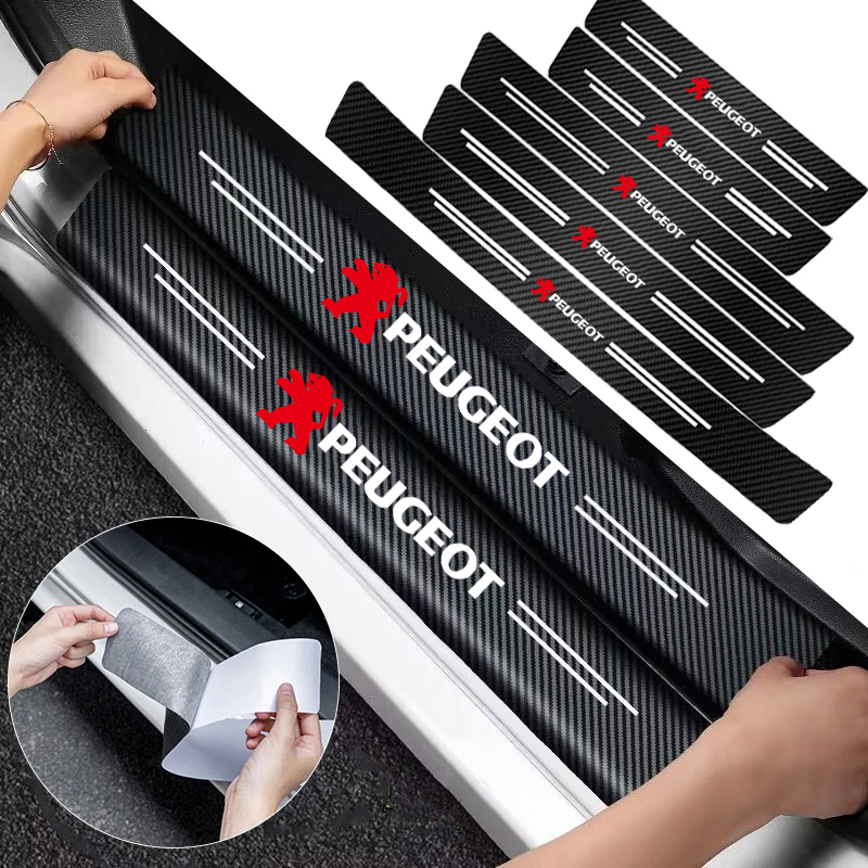 1/4/5Pcs Car Door Sill Scuff P – обзор и цена Crepe Pan Carbon