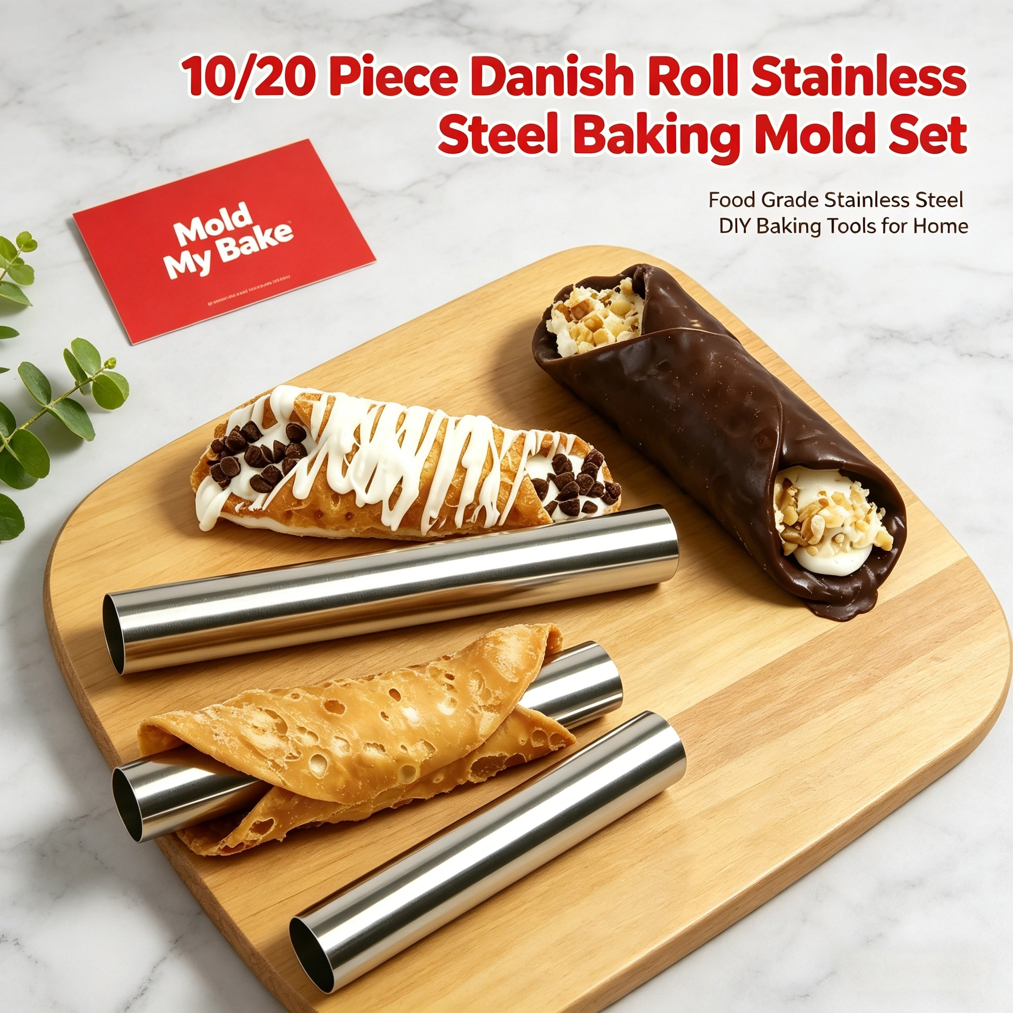Cannoli Tubes Set, 10/20Pcs Fo – обзор и цена Danish Pancake Pan