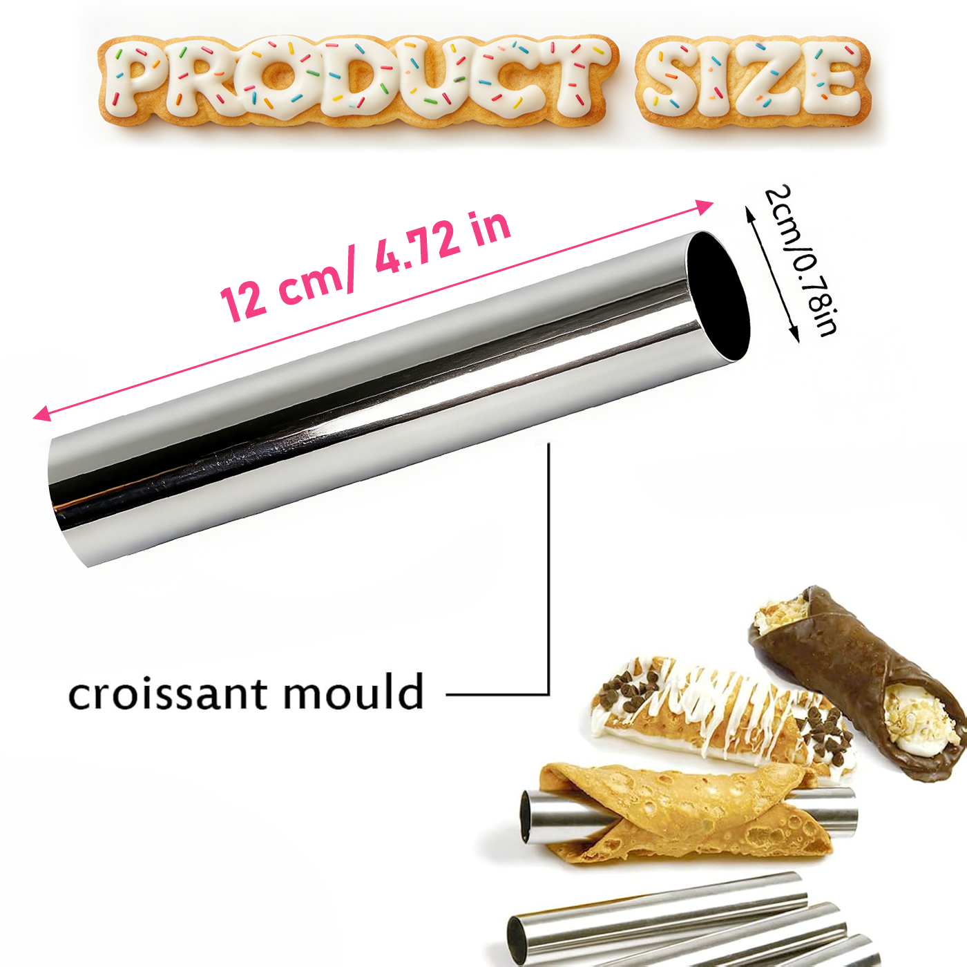 Cannoli Tubes Set, 10/20Pcs Fo – обзор и цена Danish Pancake Pan