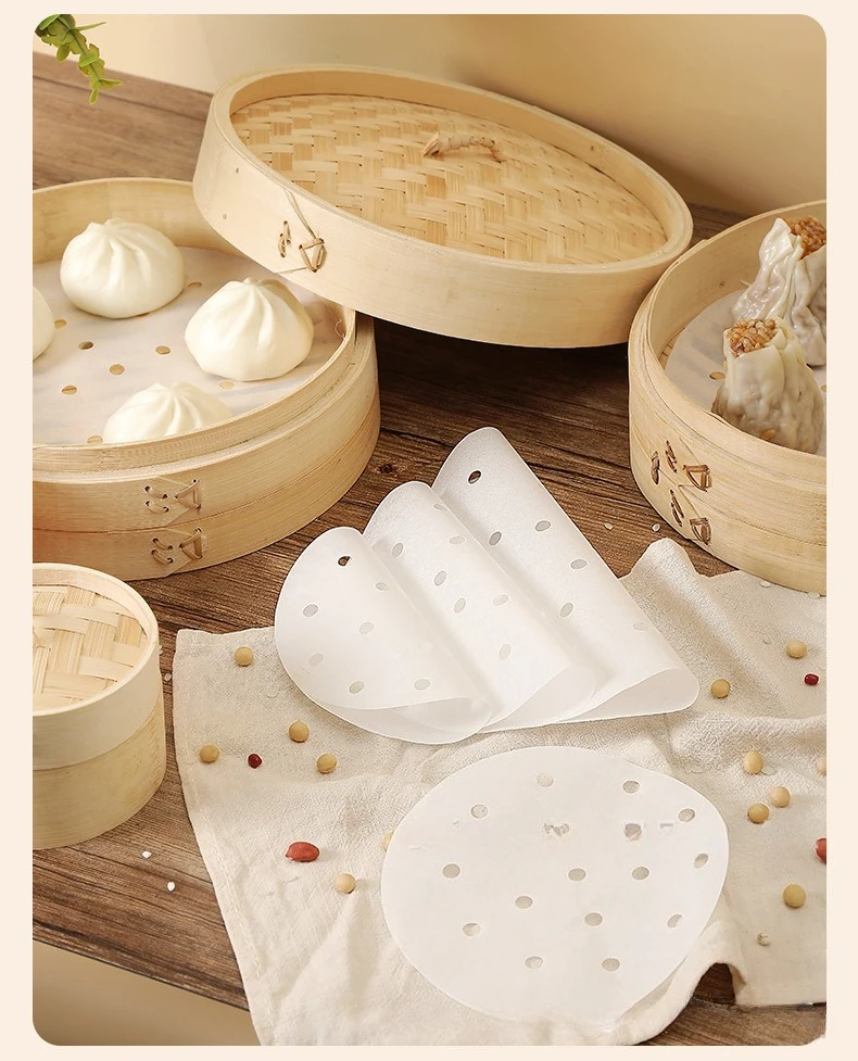 100Pcs Food Grade Disposable S – обзор и цена Bao Steamer Bamboo