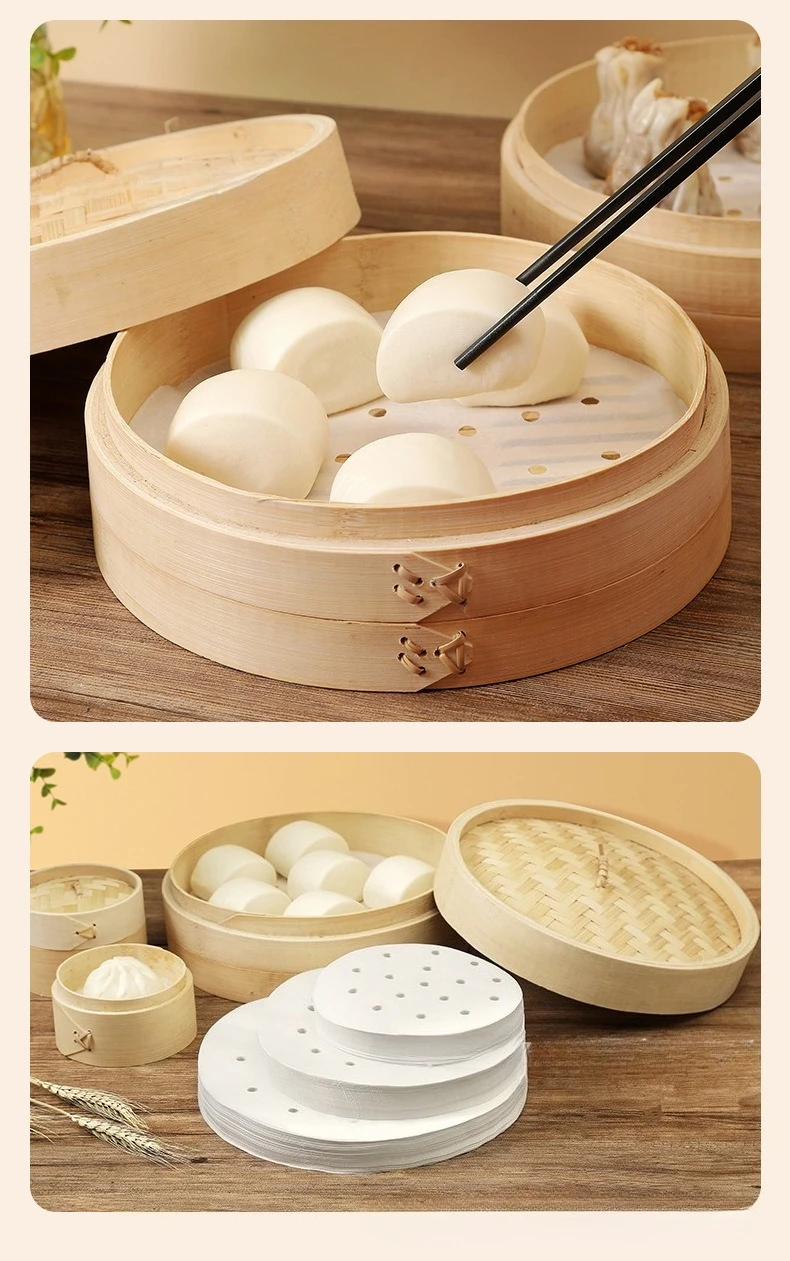 100Pcs Food Grade Disposable S – обзор и цена Bao Steamer Bamboo