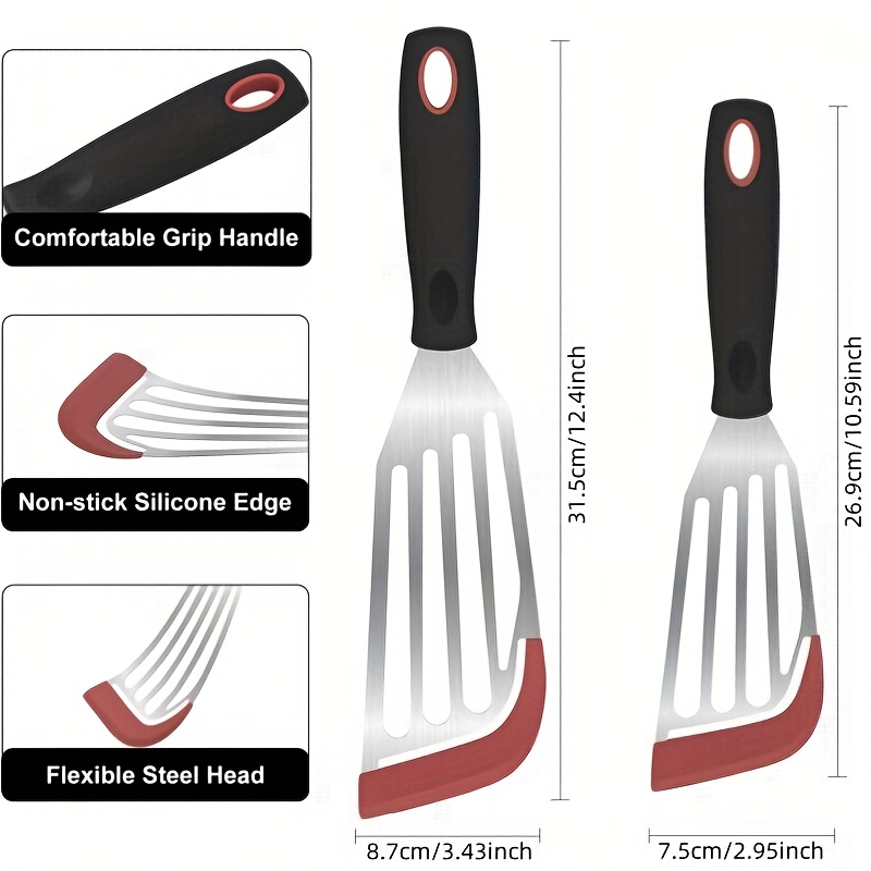 Stainless steel silicone spatu – обзор и цена Okonomiyaki Spatula