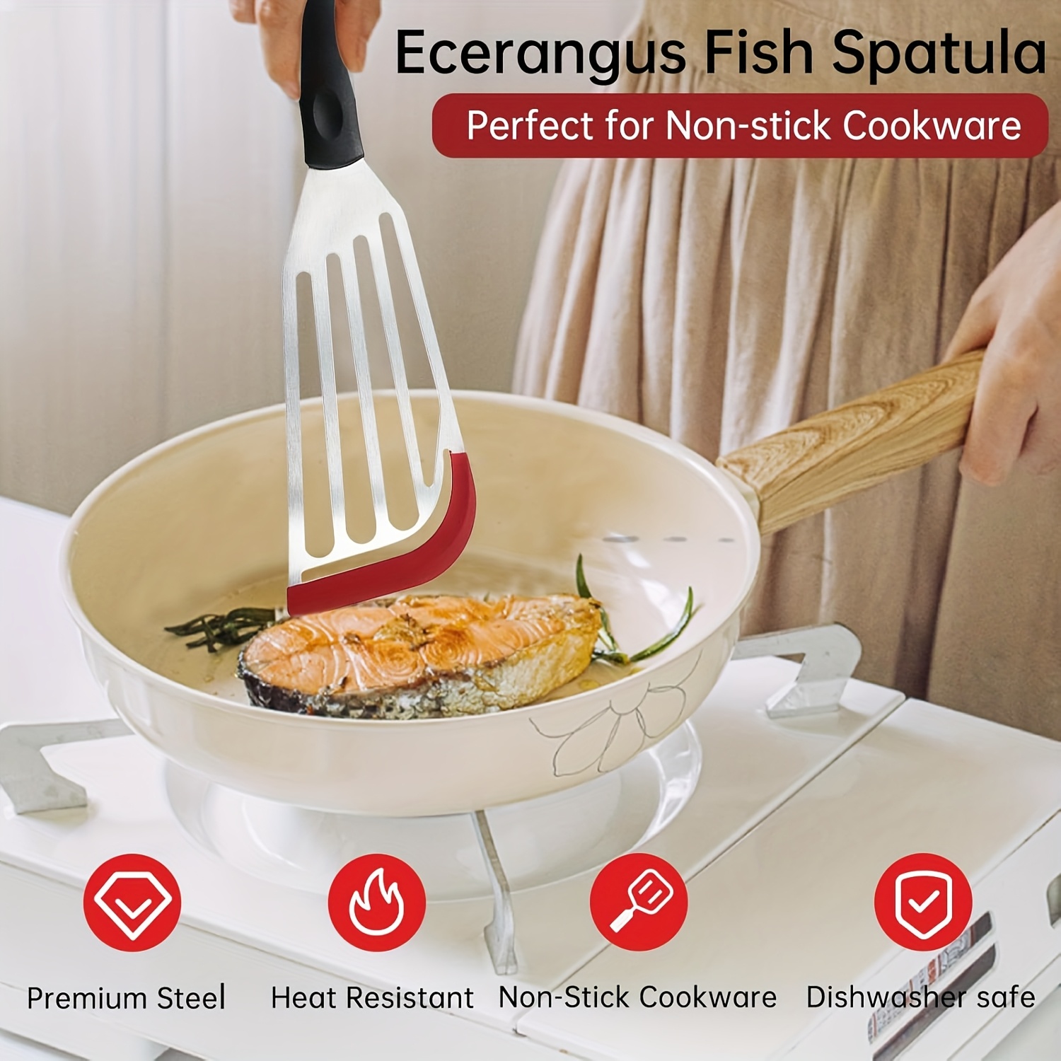 Stainless steel silicone spatu – обзор и цена Okonomiyaki Spatula