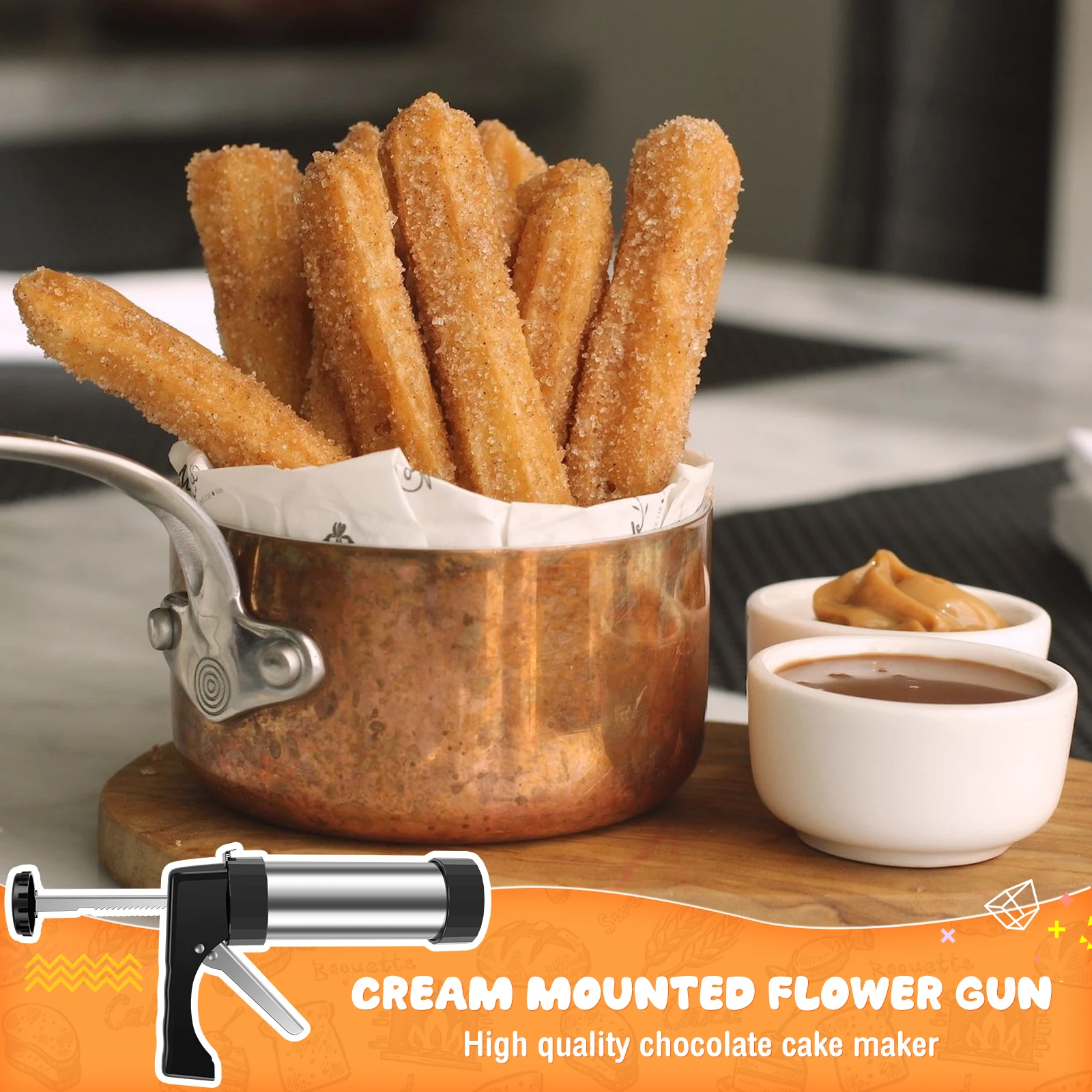 Churro Maker Machine Stainless – обзор и цена Churros Maker Gun