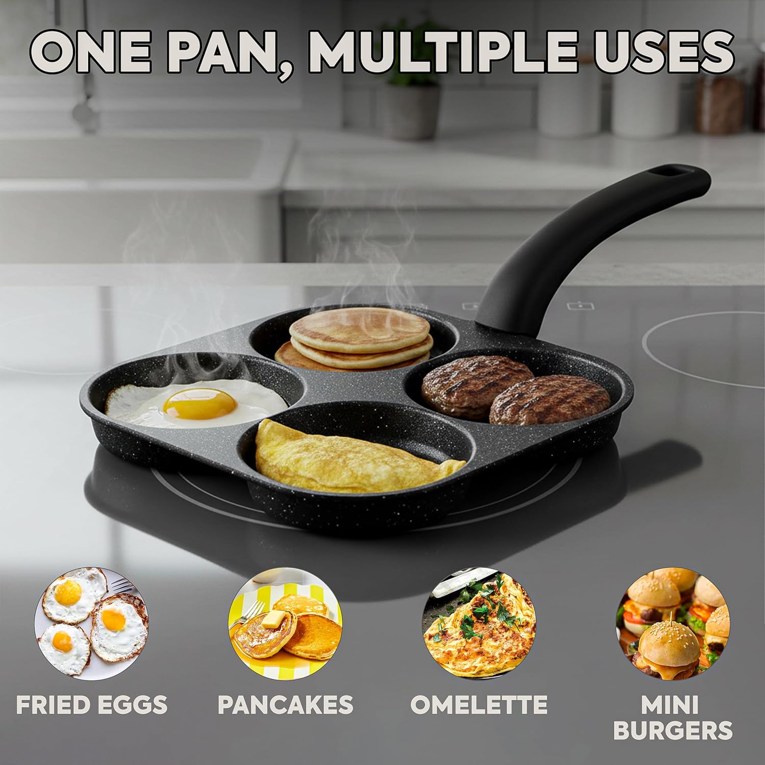 Egg Frying Pan Nonstick Pancak – обзор и цена Egg Waffle Pan
